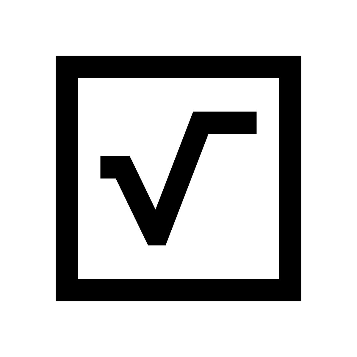 windows 10 style raíz cuadrada icon