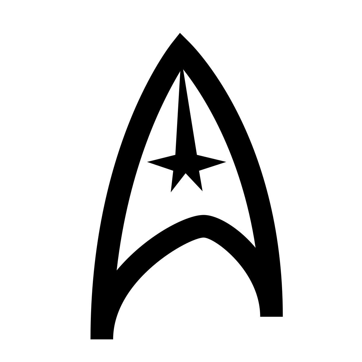 windows 10 style star trek symbol icon