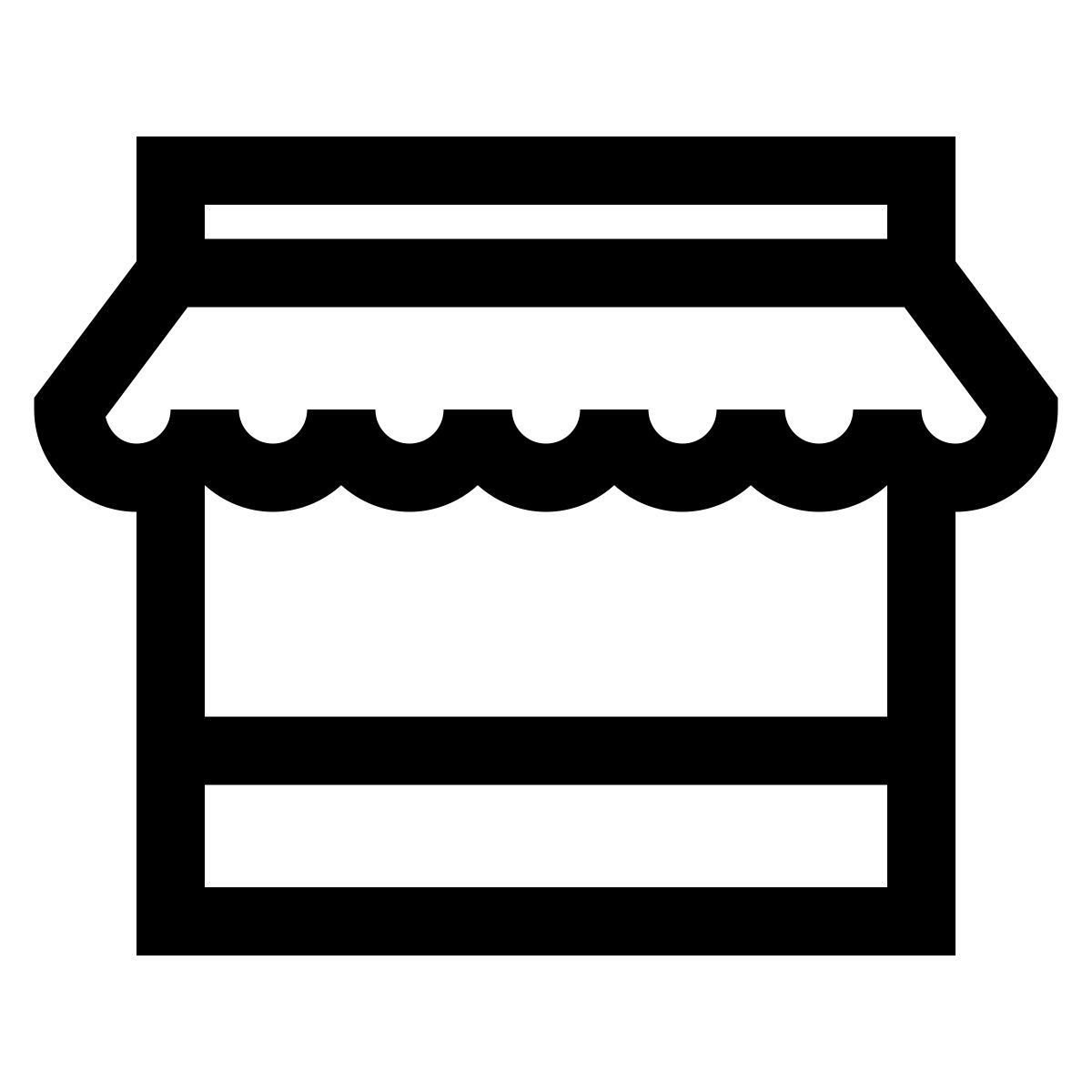 windows 10 style store front icon