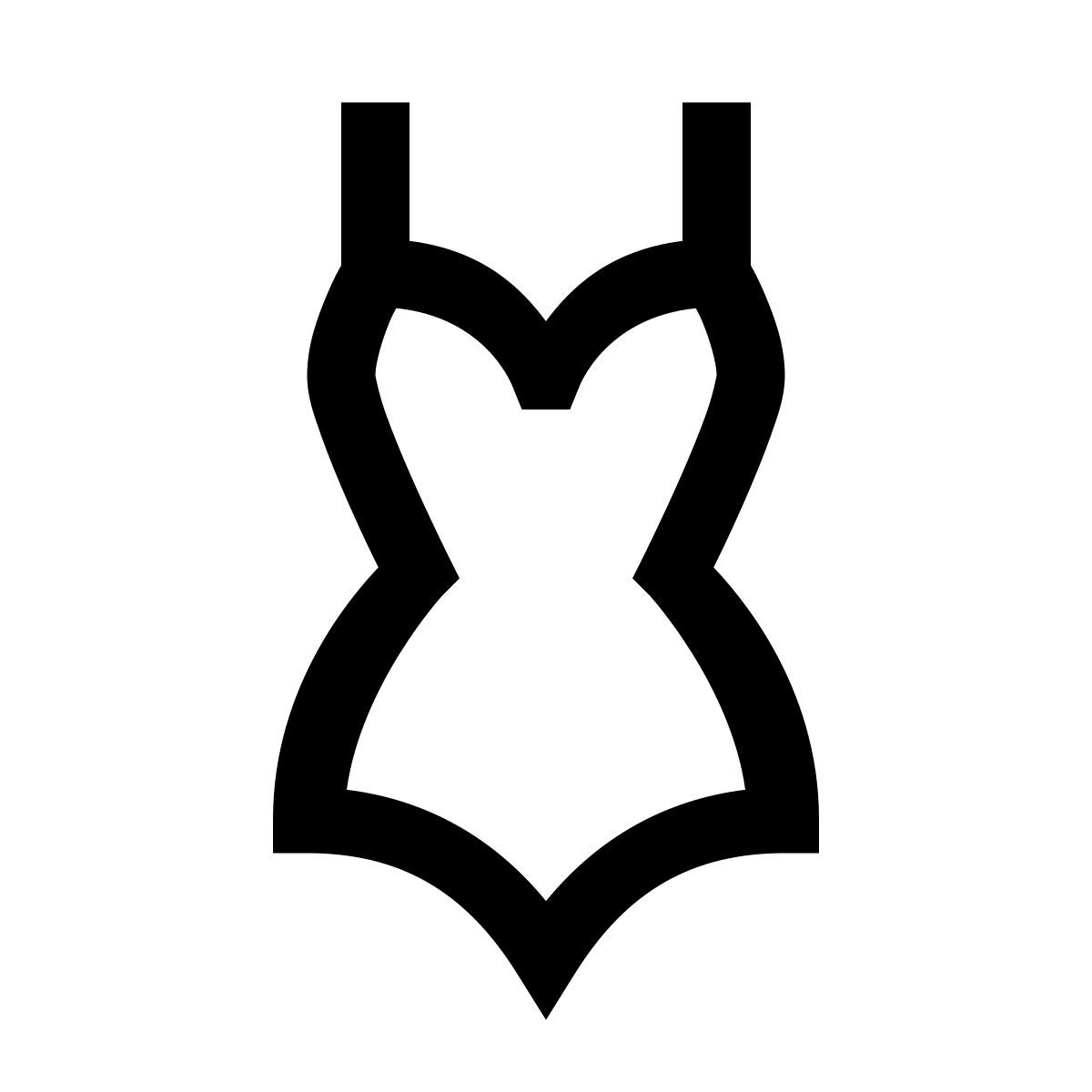 windows 10 style 游泳衣 icon