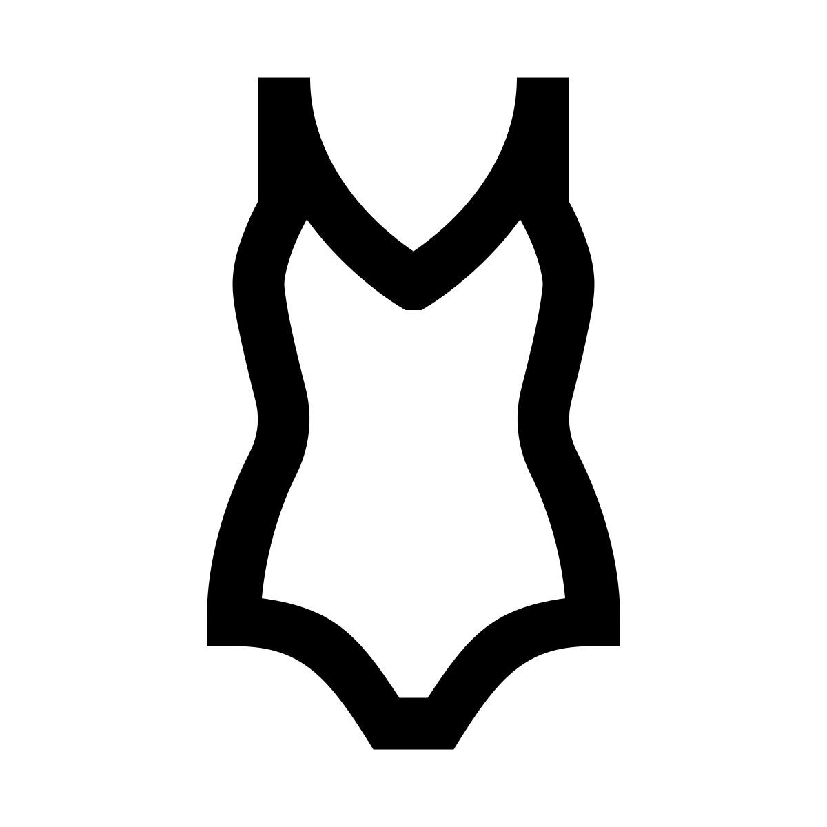 windows 10 style 游泳衣 icon