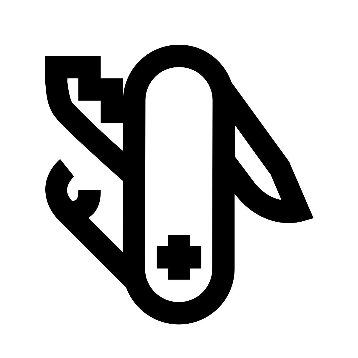 windows 10 style 스위스 군용 나이프 icon