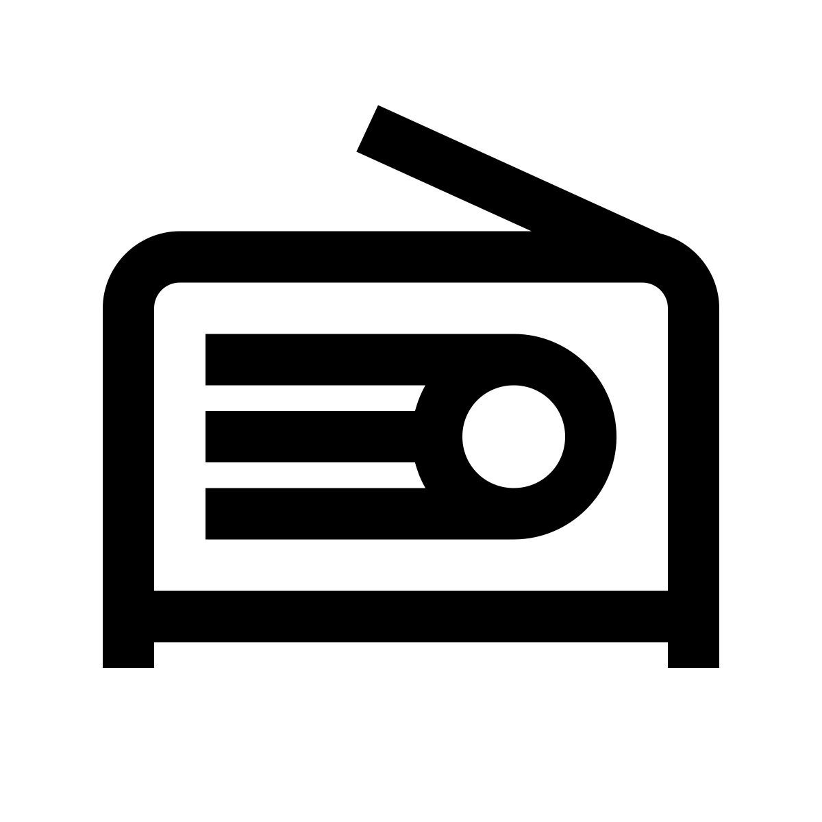 windows 10 style radio de mesa icon
