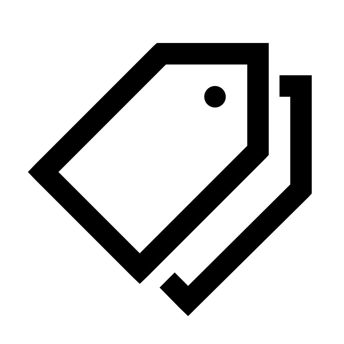 windows 10 style tags icon