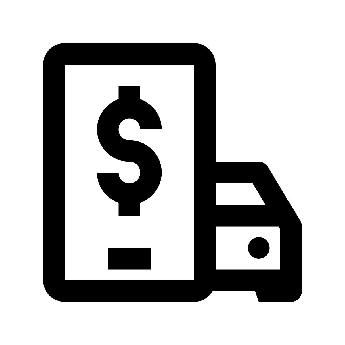 windows 10 style 택시 모바일 지불 icon