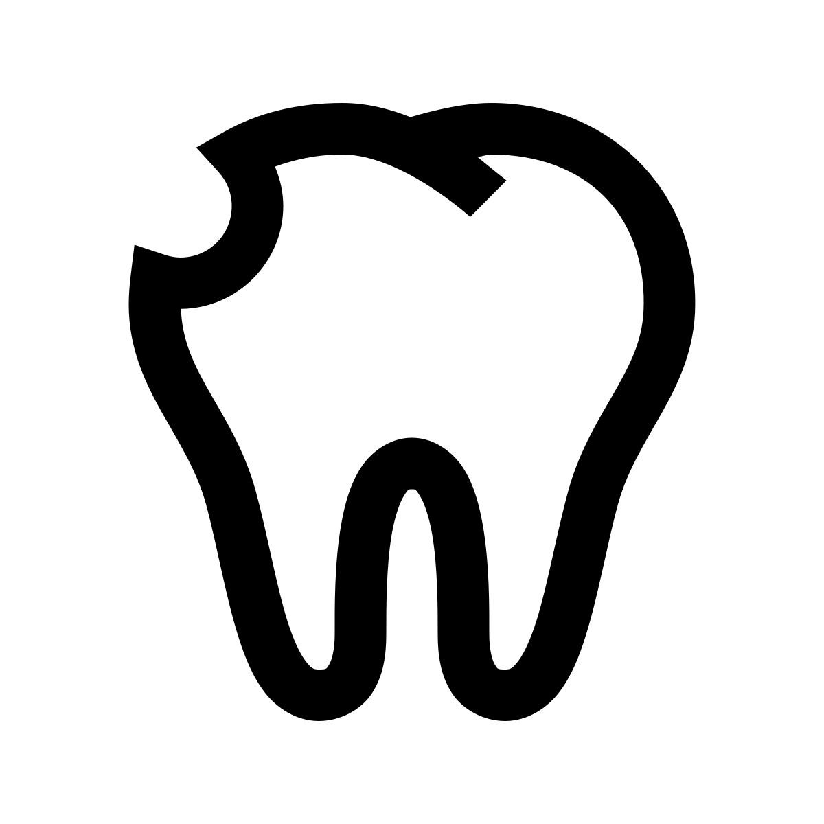 windows 10 style diente roto icon