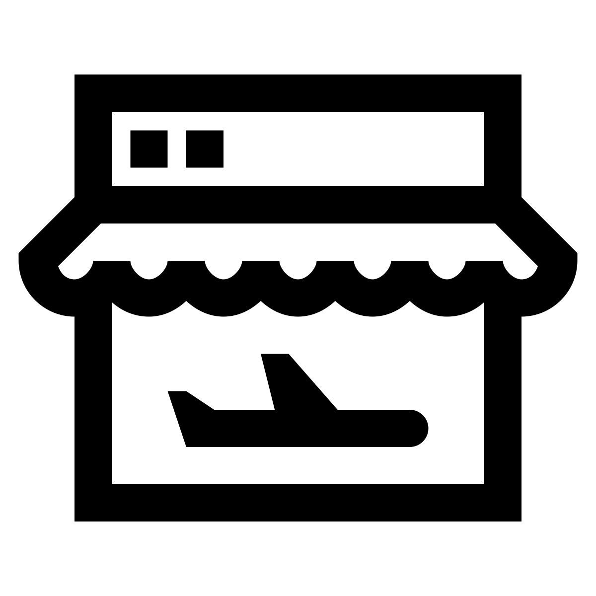 windows 10 style agencia de viajes icon