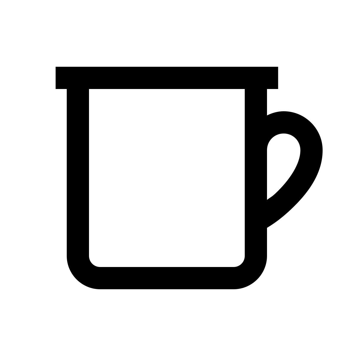 windows 10 style travel mug icon