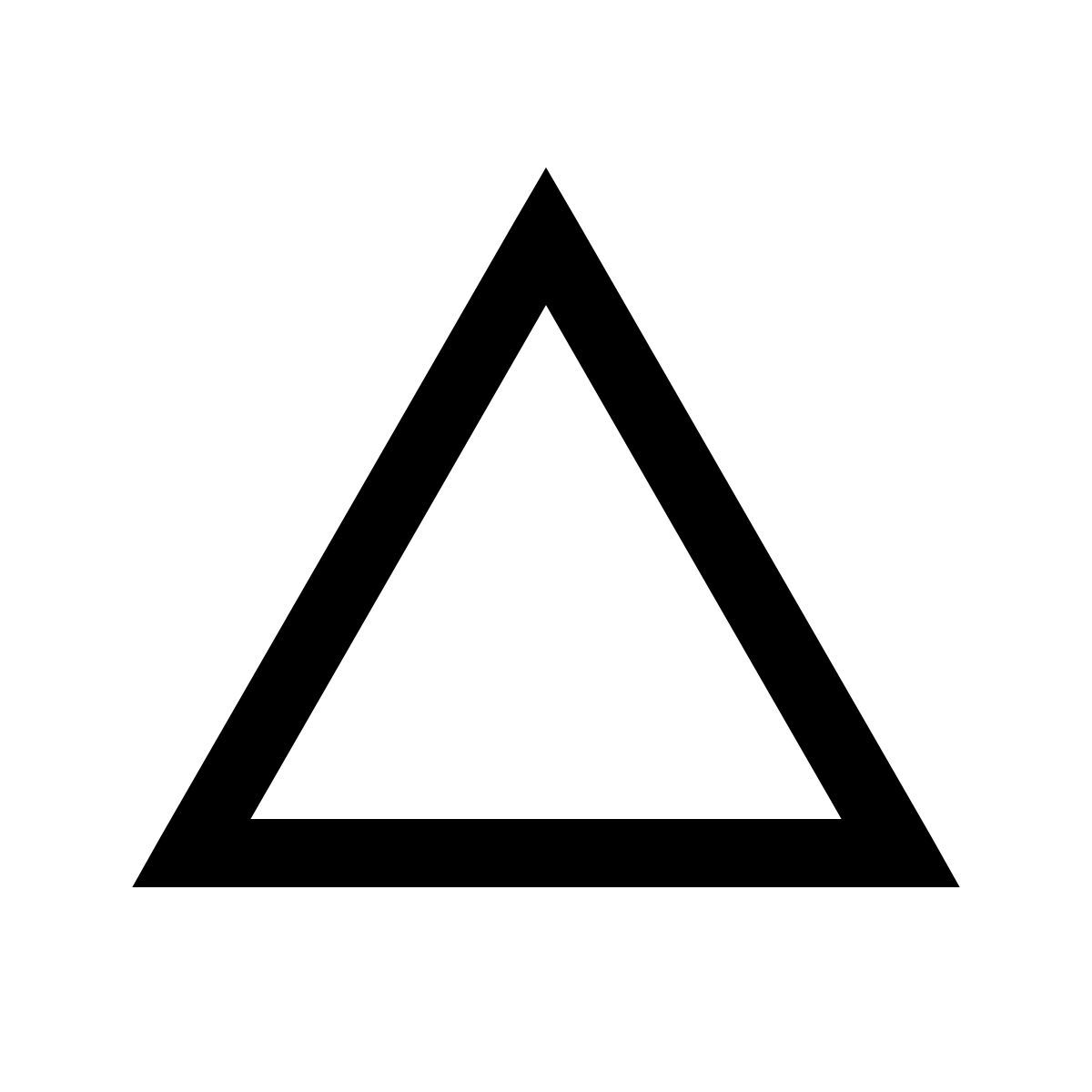 windows 10 style triángulo icon