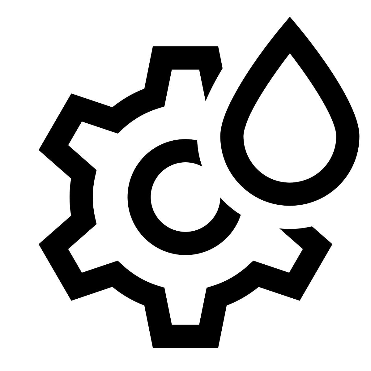 windows 10 style tribology icon