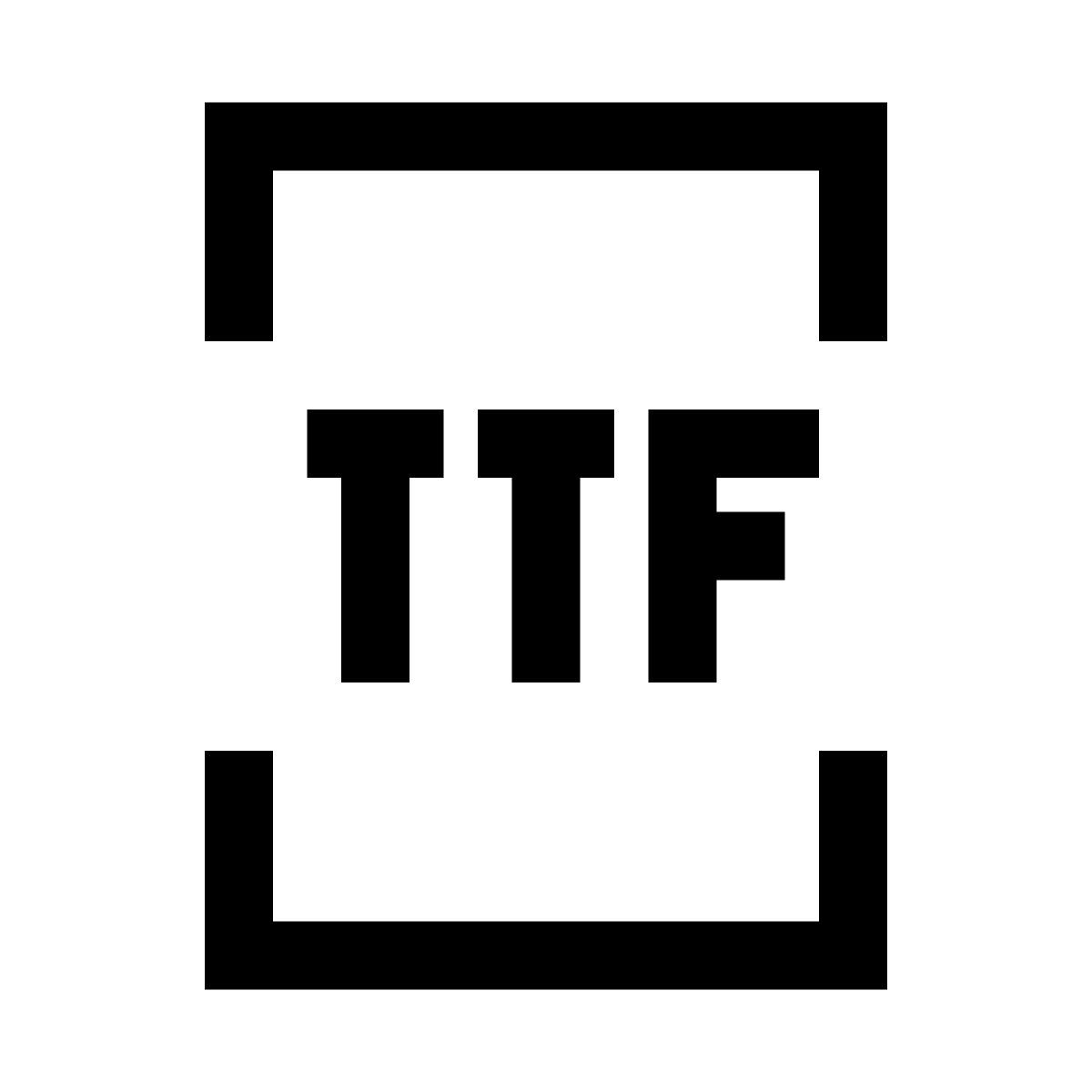 windows 10 style ttf icon
