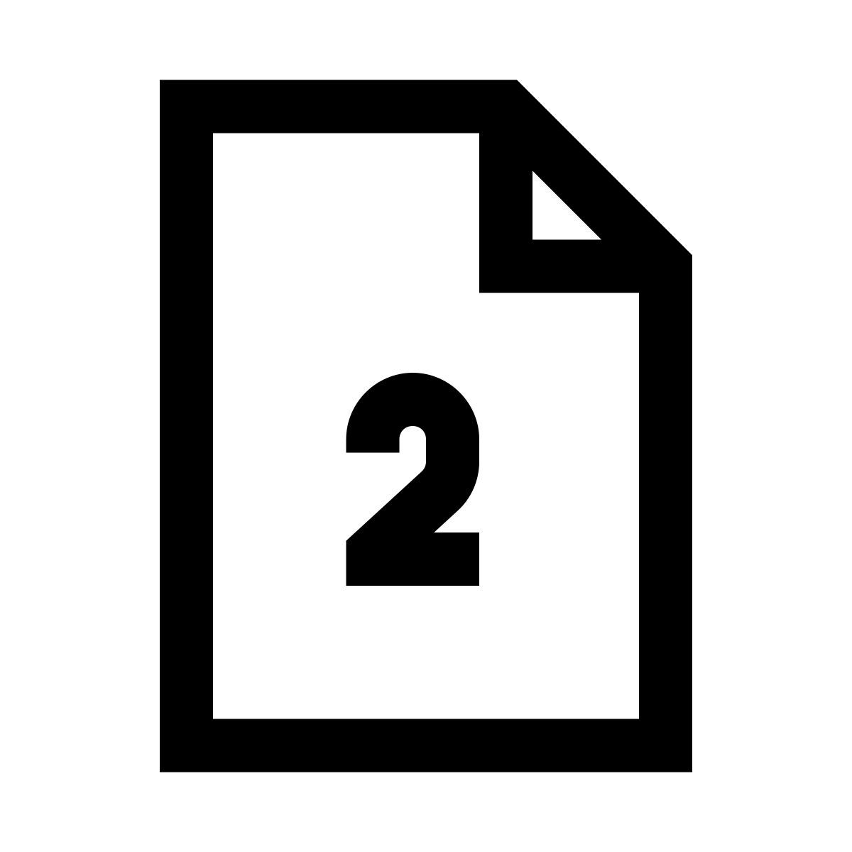 windows 10 style 두 페이지 icon