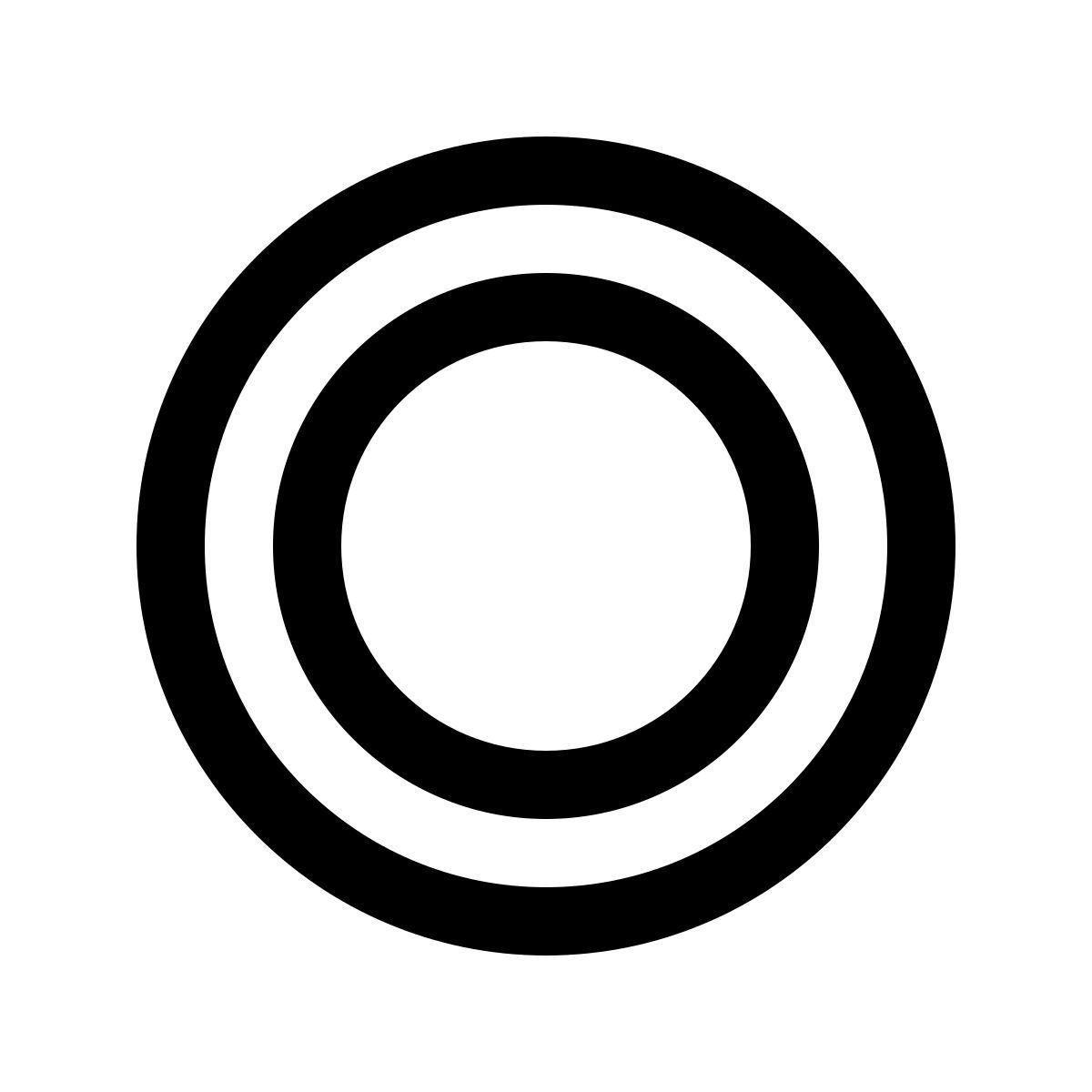 windows 10 style bouton de radio non coché icon