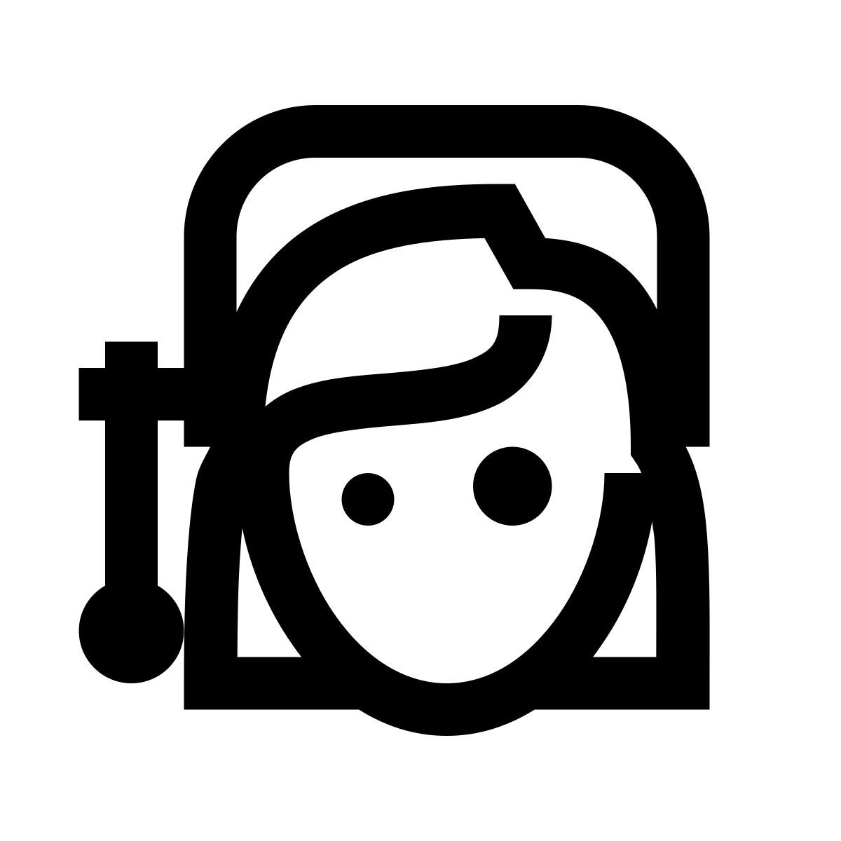 windows 10 style unter druck weiblich icon