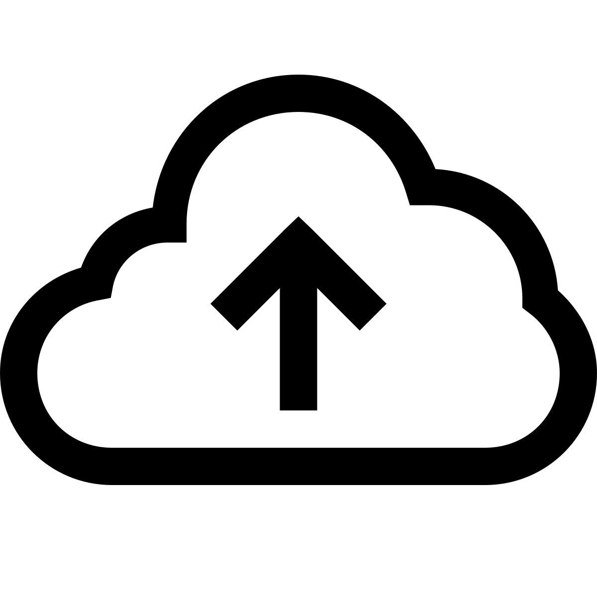 windows 10 style upload to the cloud icon
