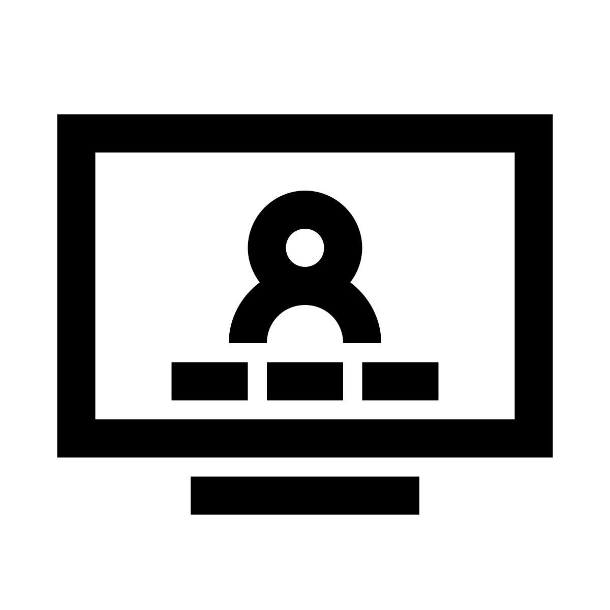 windows 10 style video conferenza icon