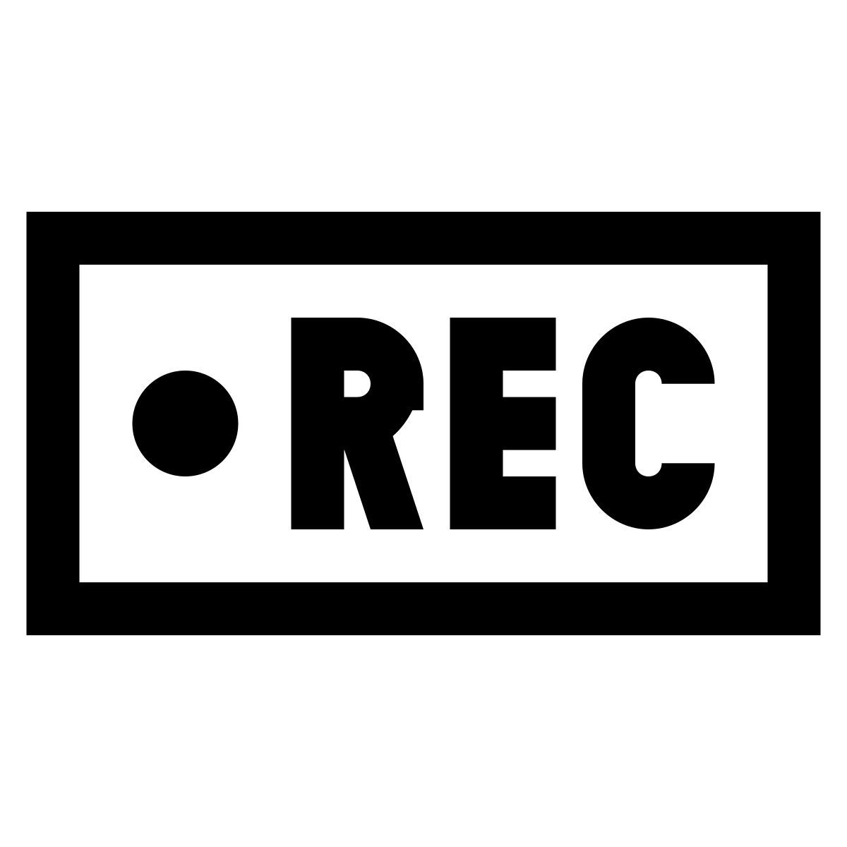 windows 10 style video record icon