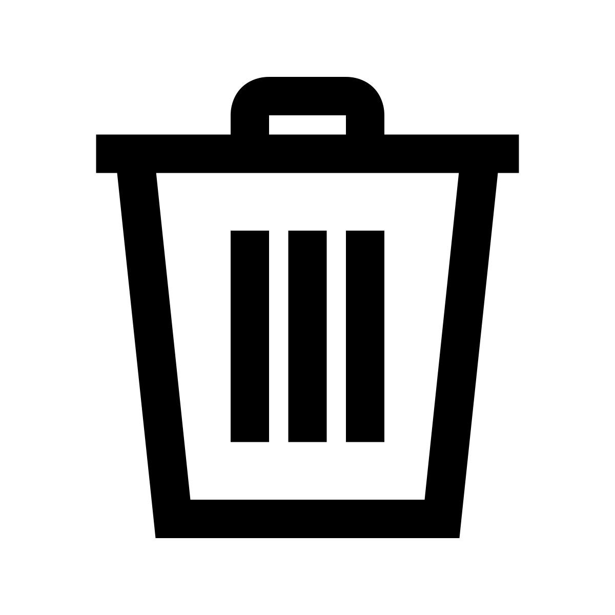 windows 10 style abfall icon