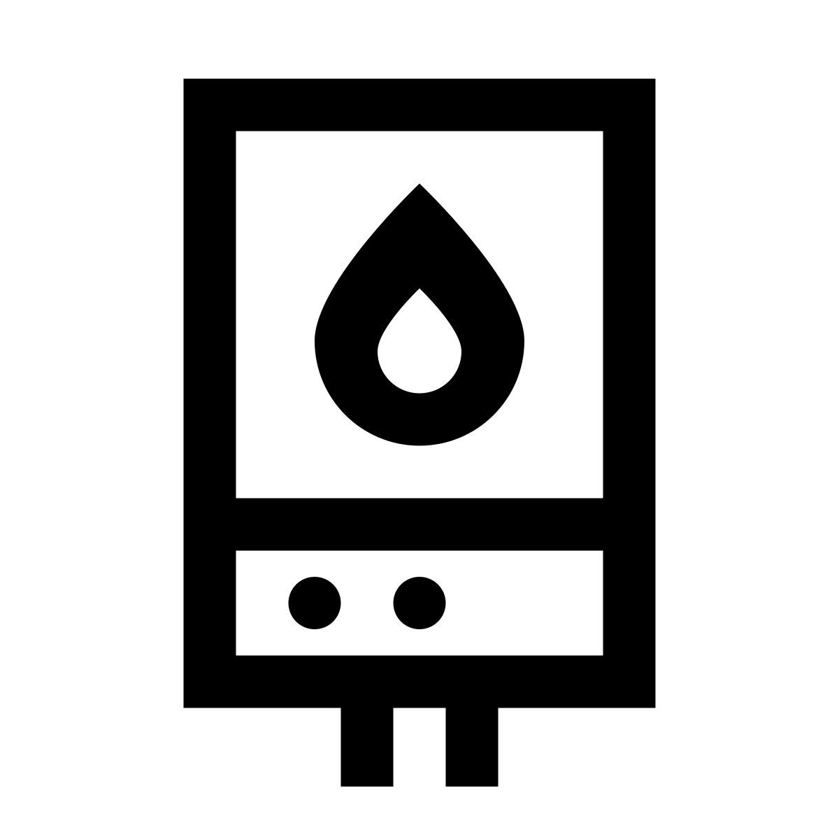 windows 10 style calentador de agua icon