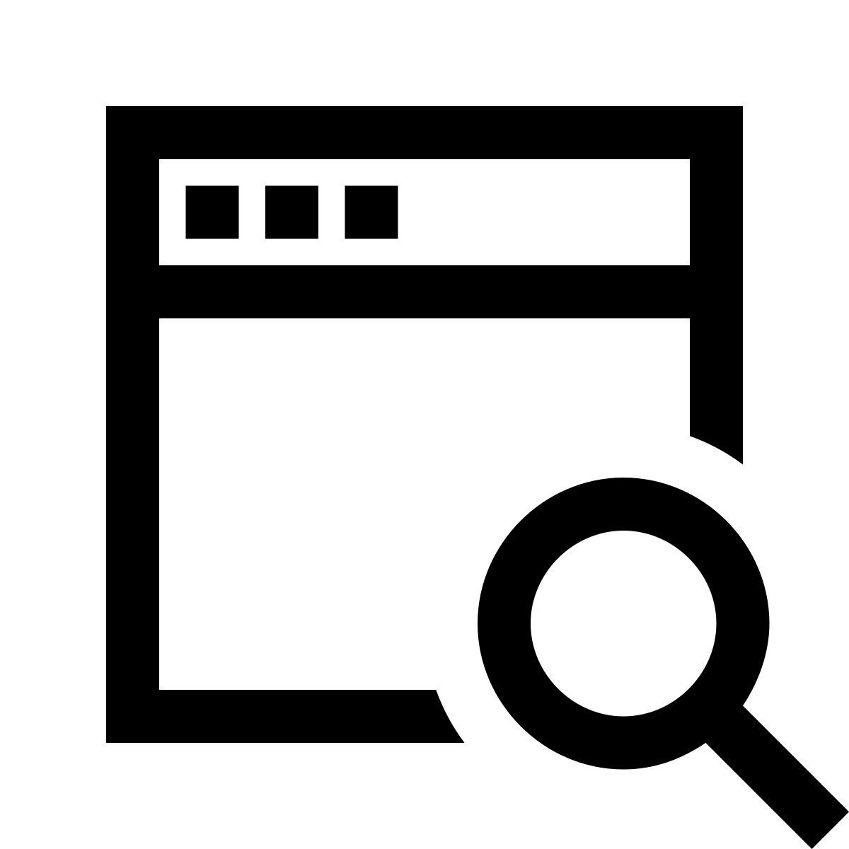 windows 10 style window search icon
