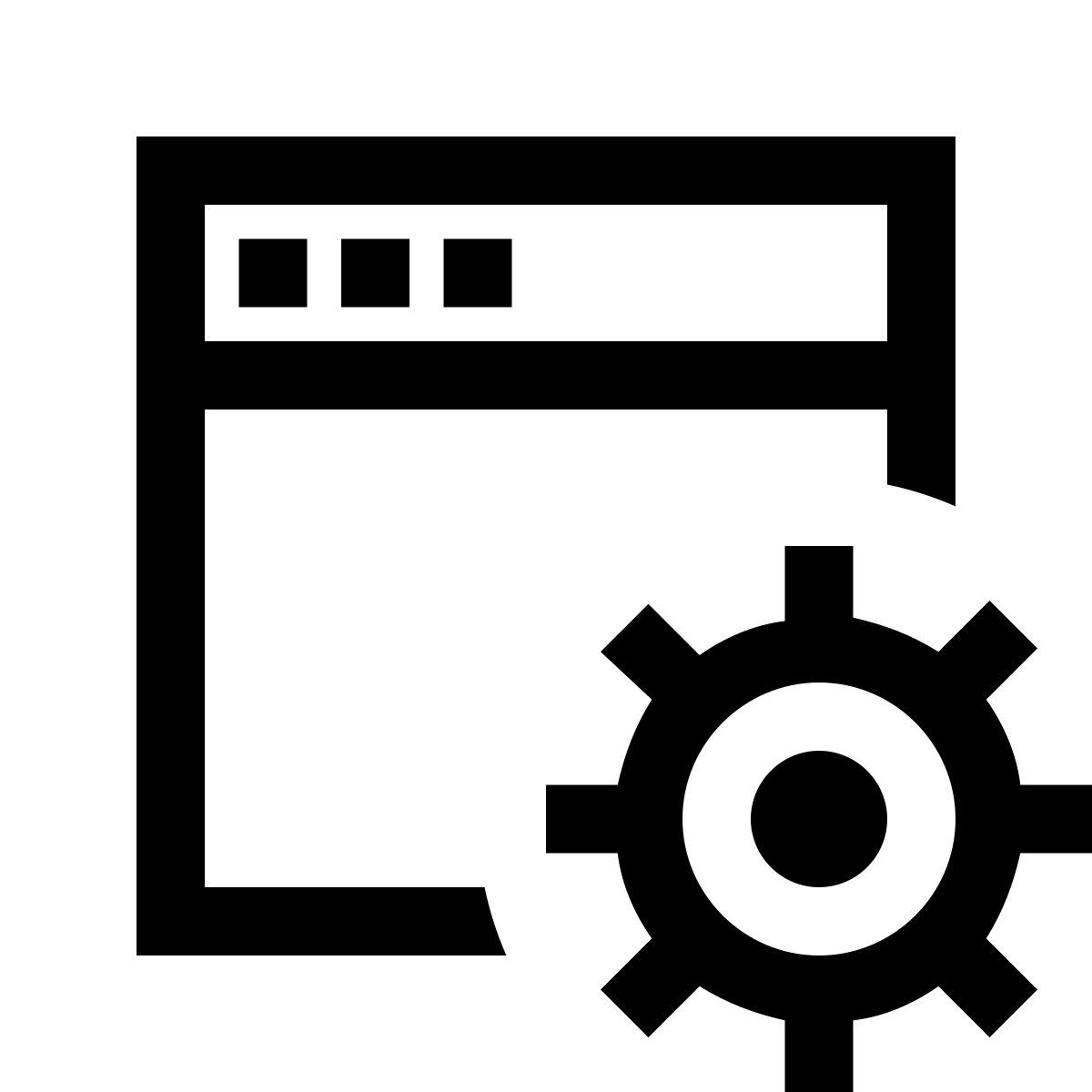 windows 10 style window settings icon