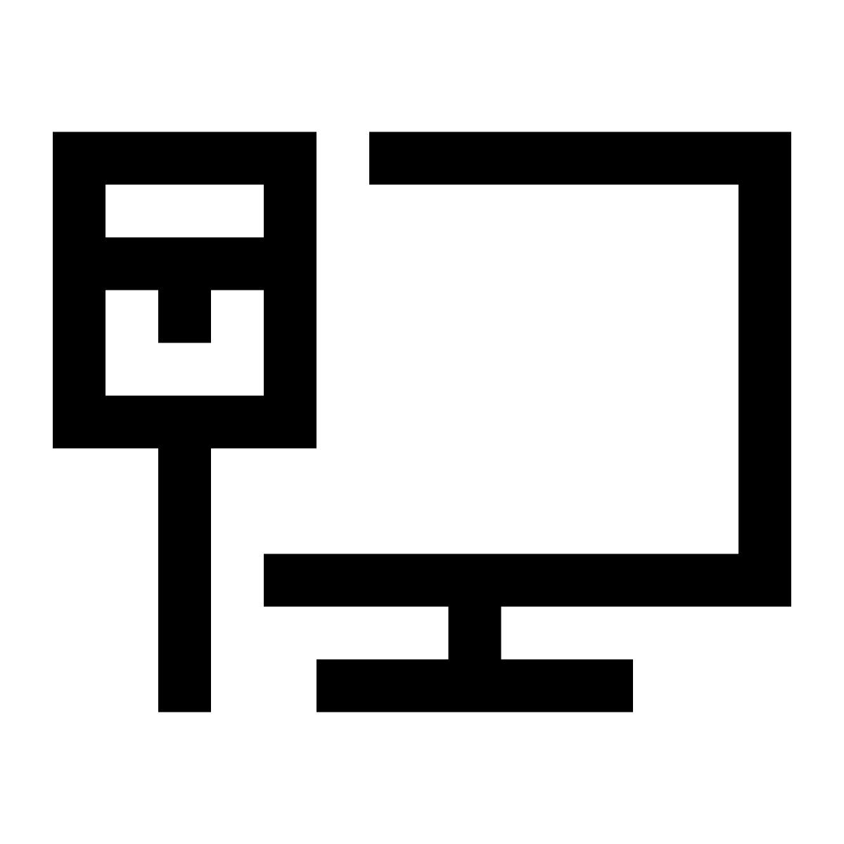 windows 10 style conexión de red por cable icon