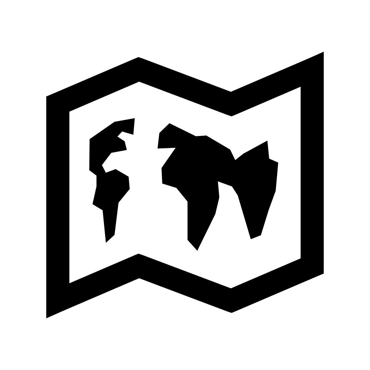 windows 10 style mapamundi icon