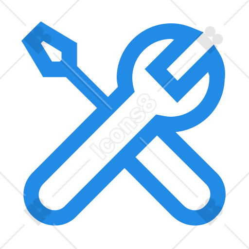 Blue Tools Icon
