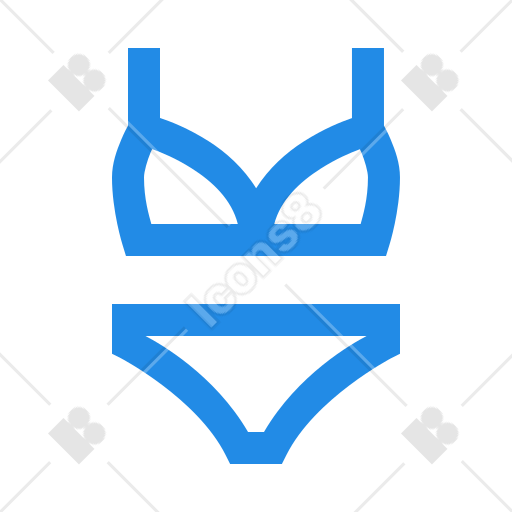 ビキニ ブルーアイコン – 無料ダウンロード SVG, PNG, GIF