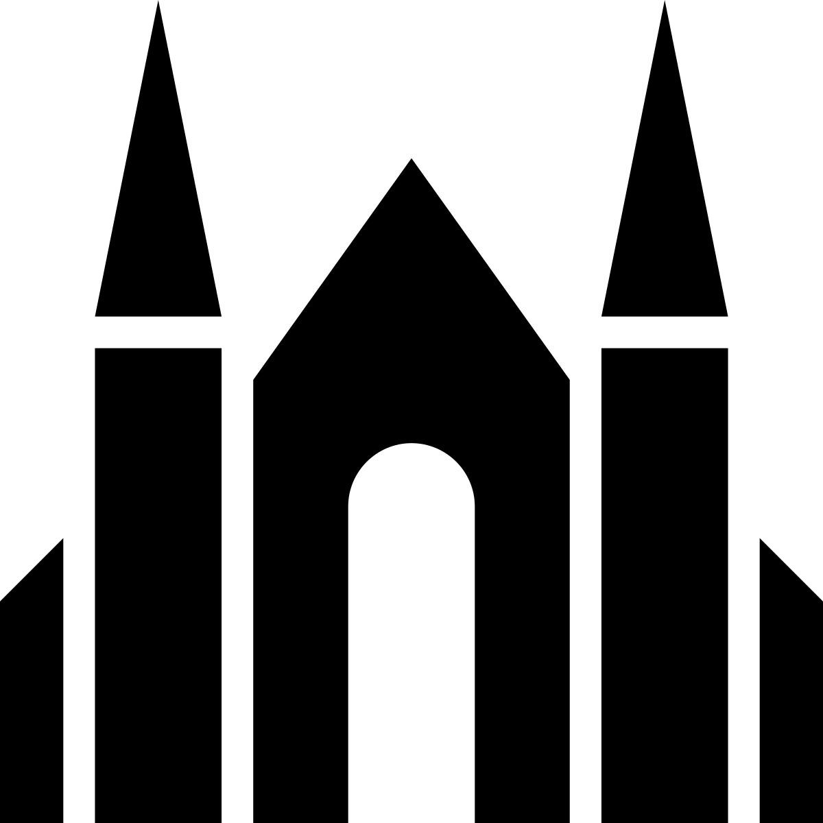 windows metro style cathedral icon