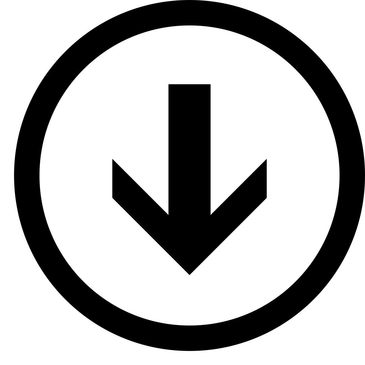 windows metro style 圈下降2 icon