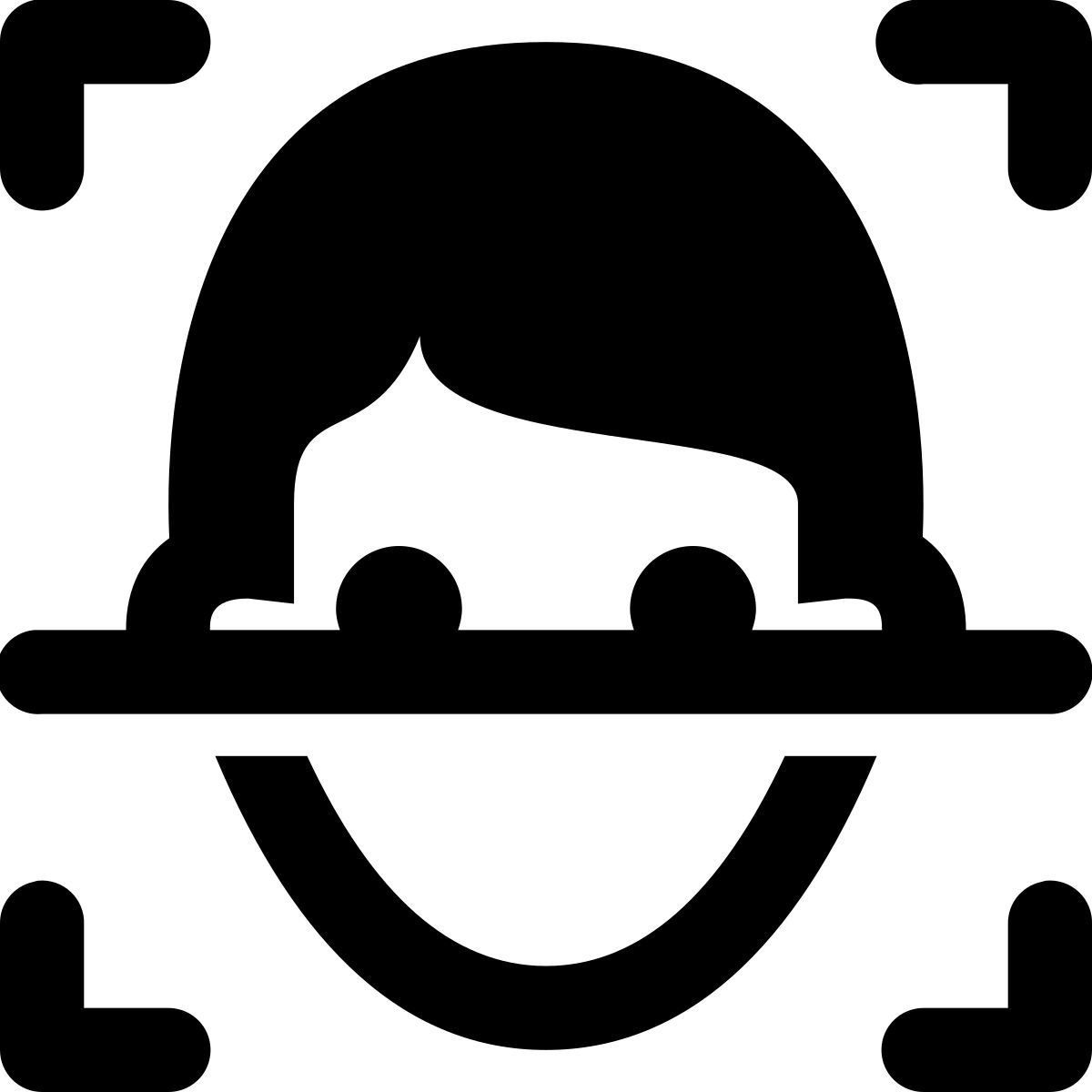 windows metro style facial recognition icon