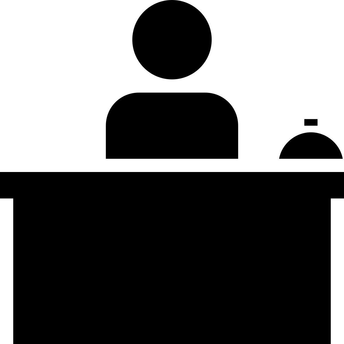 windows metro style front desk icon