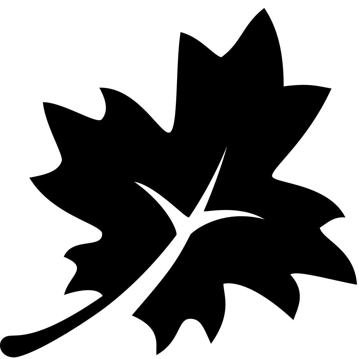 windows metro style maple leaf icon