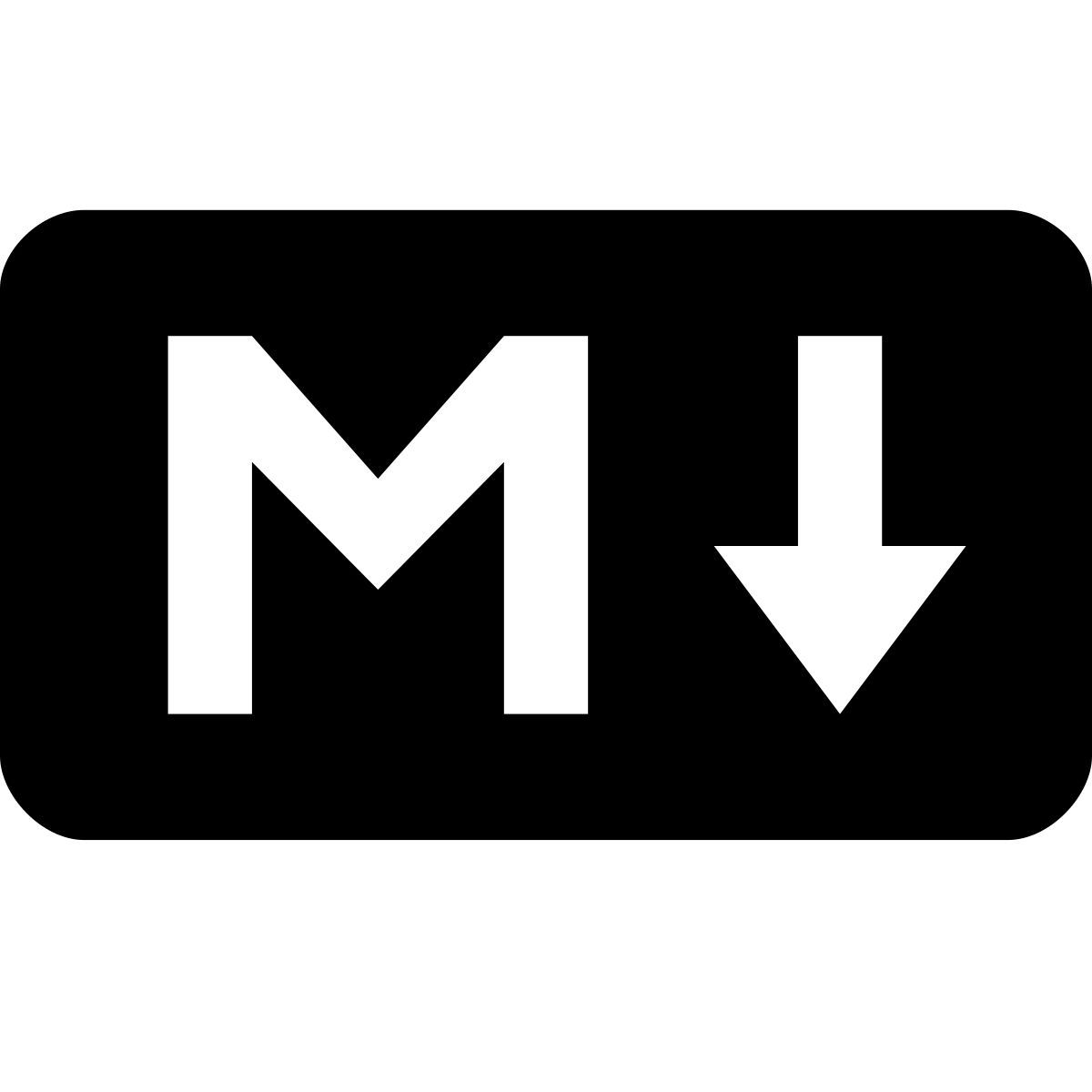 windows metro style markdown icon