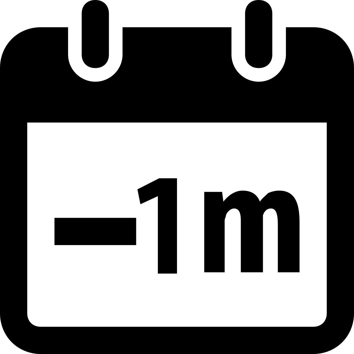 windows metro style minus 1 monat icon