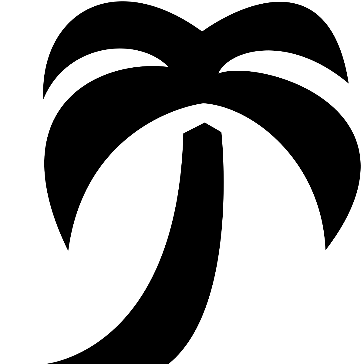 windows metro style palm tree icon