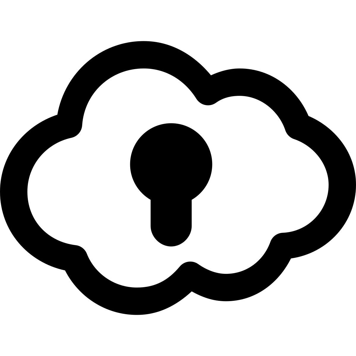 windows metro style secure cloud icon