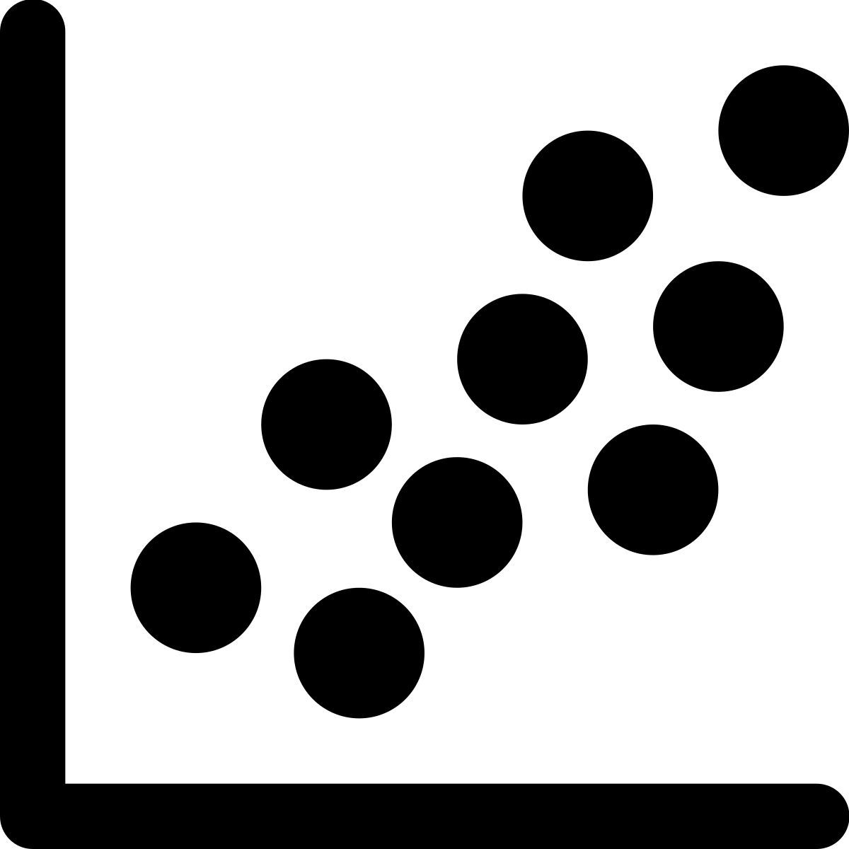 windows metro style scatter plot icon