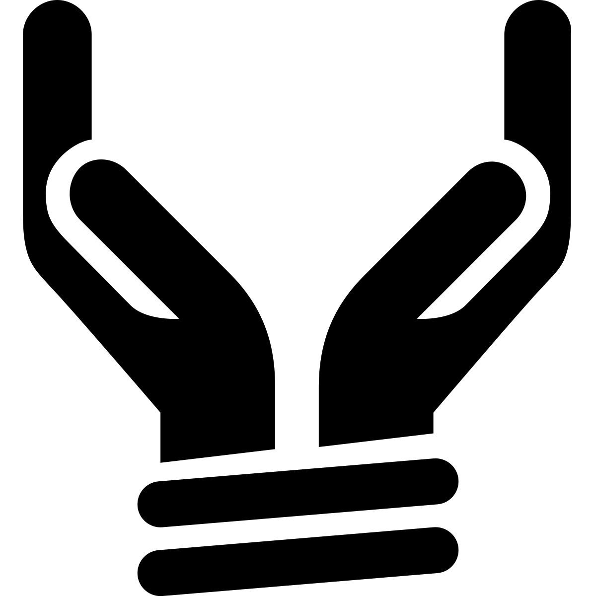 windows metro style tied hands icon