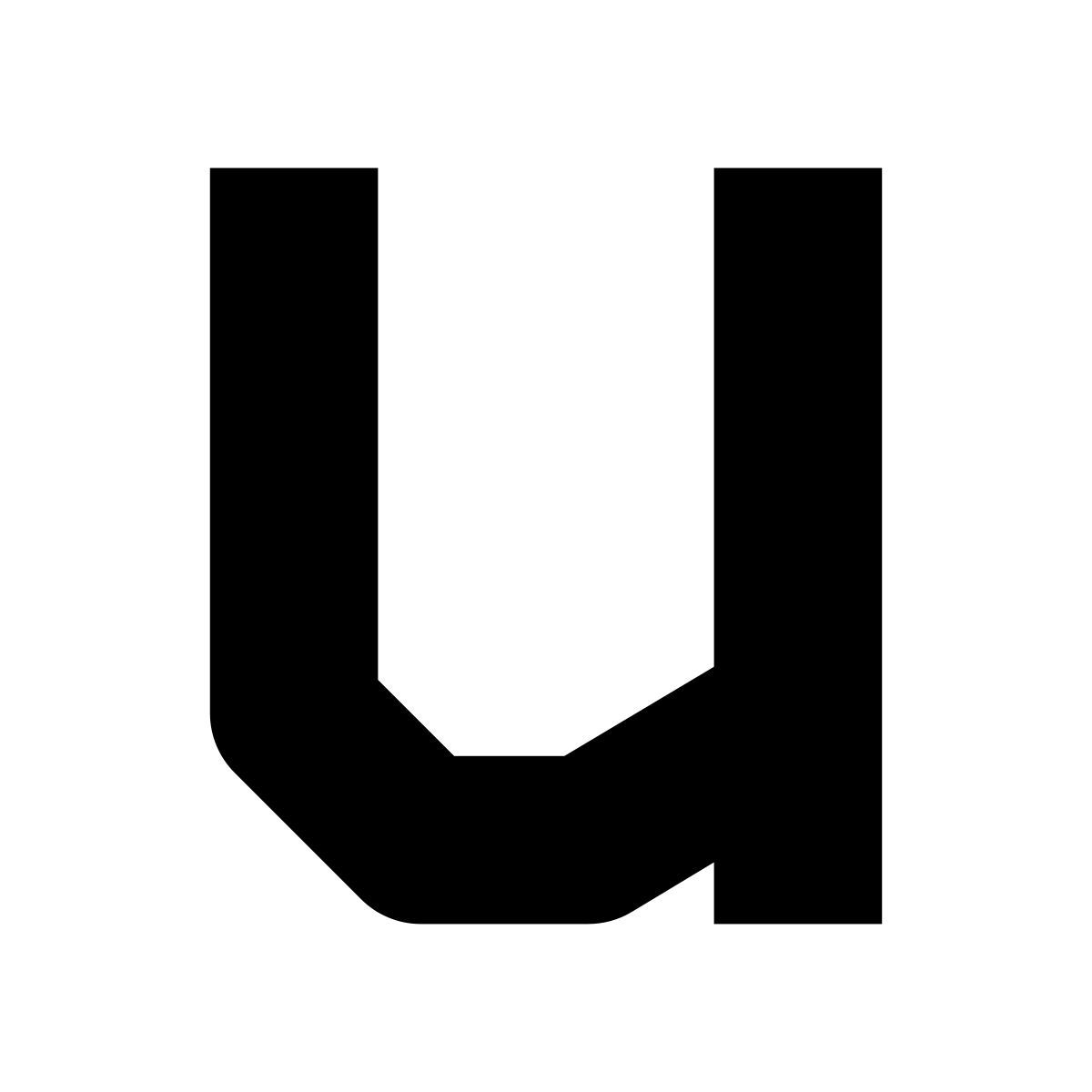 windows metro style u lowercase icon