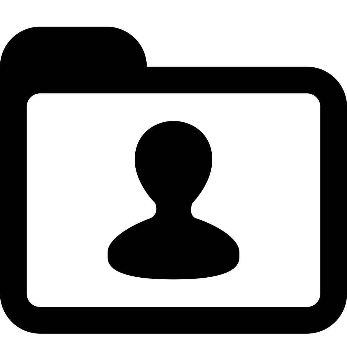 windows metro style user folder icon