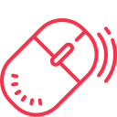 Click レッドアイコン 無料ダウンロード Svg Png Gif